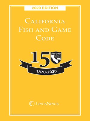 cover image of California Fish and Game Code
